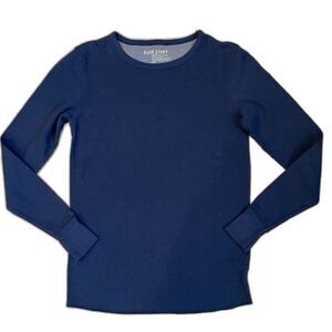 Pure Stuff Boy's Blue Thermal Long Sleeves Size M 10/12 Kids Casual